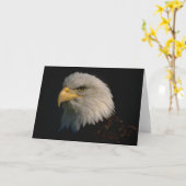 Amerikanischer Weißkopfseeadler Karte (Gelbe Blume)
