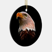 Amerikanischer Weißkopfseeadler-Kopf Keramik Ornament (Rechts)