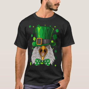 Amerikanischer Weißkopfseeadler Leprechaun Lustig T-Shirt