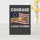 Amerikanischer Weißkopfseeadler Mut Ehre Tribut Karte (Gelbe Blume)