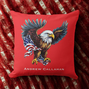 Amerikanischer Weißkopfseeadler Patriotische USA-F Kissen