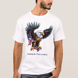 Amerikanischer Weißkopfseeadler Patriotischer USA- T-Shirt