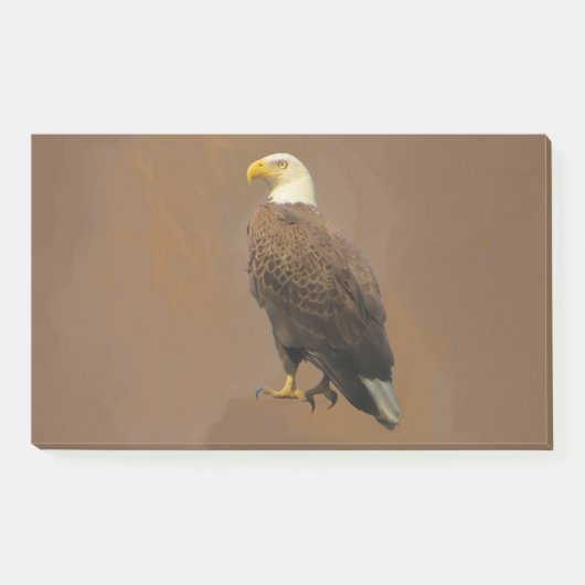 Amerikanischer Weißkopfseeadler Post-it Klebezettel (Vorderseite)