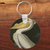 Amerikanischer Weißpelikan, Audubons Vögel von Ame Schlüsselanhänger (Vorderseite)