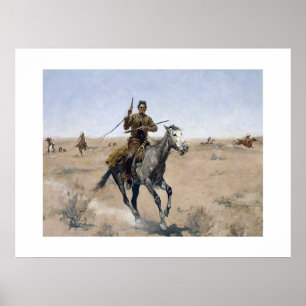 Amerikanischer Western-Cowboy Poster