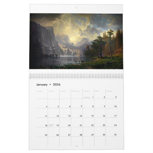 Amerikanischer Westlandschaftskalender Kalender (Jan 2026)