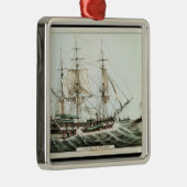 Amerikanischer Whaler, graviert von Nathaniel Ornament Aus Metall (Rechts)