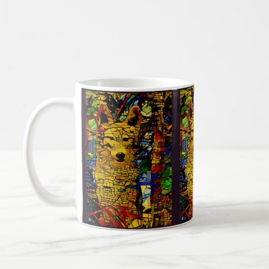 Amerikanischer Wolf im Foto Spaß Kaffeetasse (Links)