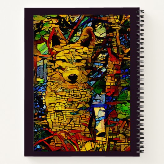 Amerikanischer Wolf in A.I. mit mehr Foto-Spaß Notizblock (Rückseite)