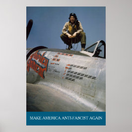 Amerikanischer WWII-Pilot MAAFA Poster