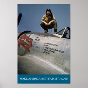 Amerikanischer WWII-Pilot MAAFA Poster