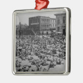 Amerikanischer ziviler Krieg Silbernes Ornament (Links)