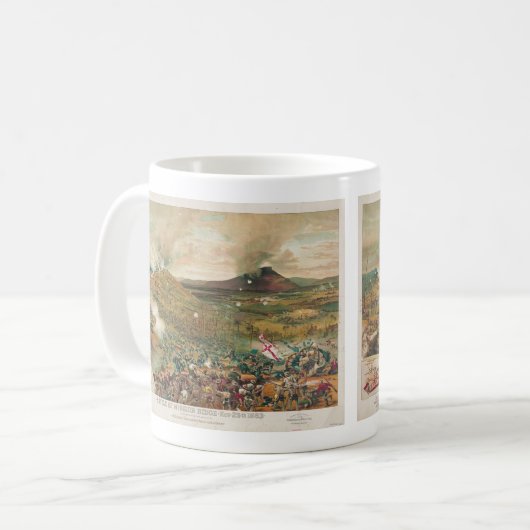 Amerikanischer ziviler Kriegs-Kampf des Missionars Kaffeetasse (Vorderseite Links)