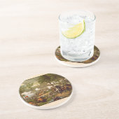 Amerikanischer ziviler Kriegs-Kampf von Sandstein Untersetzer (Seite)