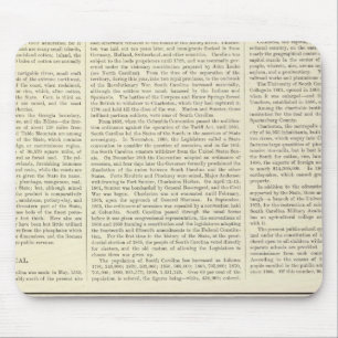 Amerikanischer Zolltarif von 1791 bis 1894 Mousepad