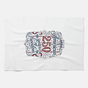 Amerikanisches 250 Jahre Freiheit Patriotes Shirt  Geschirrtuch