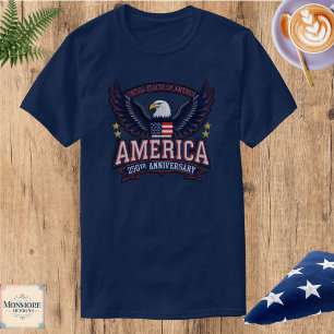 Amerikanisches 250-jähriges Jubiläums-Männer-T-Shi T-Shirt