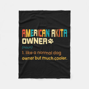 Amerikanisches Akita-Liebhaber-Design - Geschenk f Fleecedecke