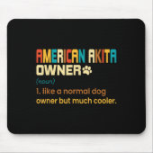 Amerikanisches Akita-Liebhaber-Design - Geschenk f Mousepad (Vorne)