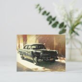 Amerikanisches Auto in Havanna, kubanisch Postkart Postkarte (Stehend Vorderseite)