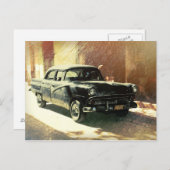 Amerikanisches Auto in Havanna, kubanisch Postkart Postkarte (Vorne/Hinten)