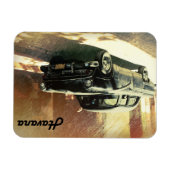 Amerikanisches Auto in Havanna, kubanischer Magnet (Horizontal)