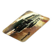 Amerikanisches Auto in Havanna, kubanischer Magnet (Linke Seite)