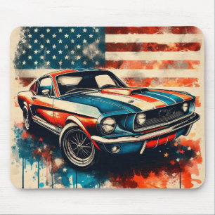 amerikanisches Auto Mousepad