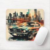 amerikanisches Auto Mousepad (Mit Mouse)