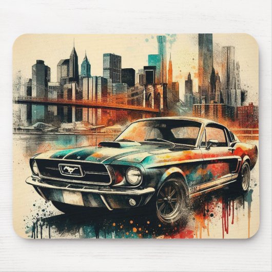 amerikanisches Auto Mousepad (Vorne)