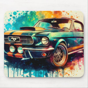 amerikanisches Auto Mousepad