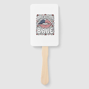 Amerikanisches Baby Patriotisches Vintage-Stichdes Fächer