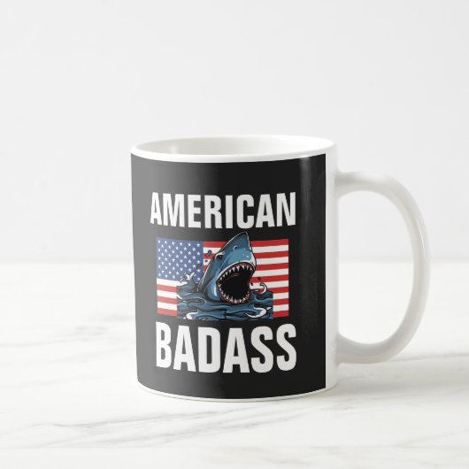 AMERIKANISCHES BADASS PATRIOT KAFFEE TASSE CUP (Rechts)