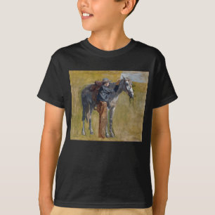Amerikanisches Badlands: Old West Cowboy mit Pferd T-Shirt