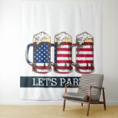AMERIKANISCHES Bier LASSE PARTY-BACKDROP Wandteppich (Beispiel)