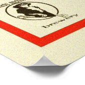 amerikanisches Bierposter Poster (Ecke)