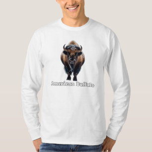 Amerikanisches Büffel Langarm T-Shirt