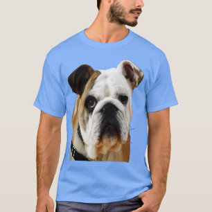Amerikanisches Bulldogge-Gesicht mit traurigen Aug T-Shirt
