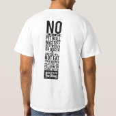 Amerikanisches Bulldoggen-Shirt T-Shirt (Rückseite)