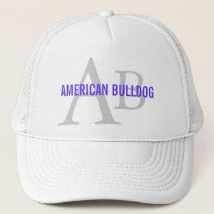 Amerikanisches Bulldoggen-Zucht-Monogramm Truckerkappe