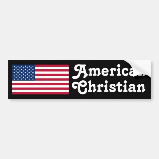 Amerikanisches christliches autoaufkleber (Vorne)