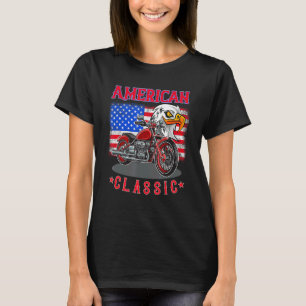 Amerikanisches Classic Bike Motorrad mit Ihrem Sto T-Shirt