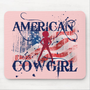 AMERIKANISCHES COWGIRL MOUSEPAD