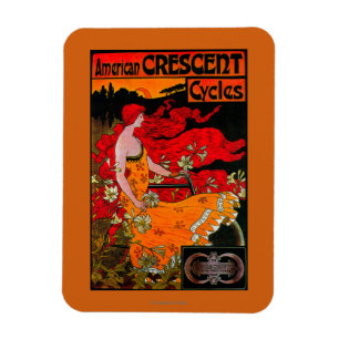 Amerikanisches Crescent Vintage PosterEuropa Magnet