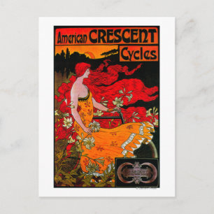 Amerikanisches Crescent Vintage PosterEuropa Postkarte