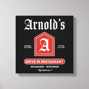 Amerikanisches Diner der 1950er Jahre Leinwanddruck