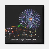 amerikanisches Dorf Magnet (Vorne)