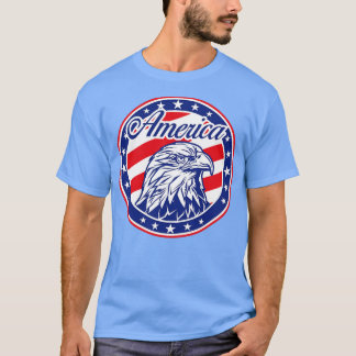 AMERIKANISCHES EAGLE BUTTON T-Shirt
