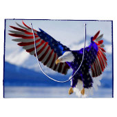 Amerikanisches Eagle Große Geschenktüte (Rückseite)