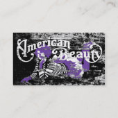 amerikanisches empfehlungskarte (Rückseite)